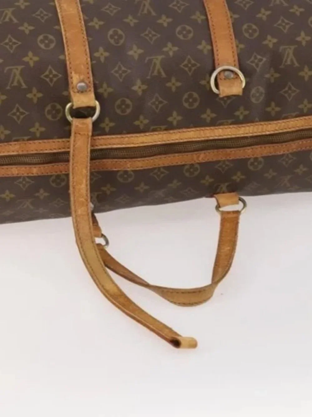 LOUIS VUITTON Monogram Sac Souple 55 Boston Bag M41622 LV Auth 183820